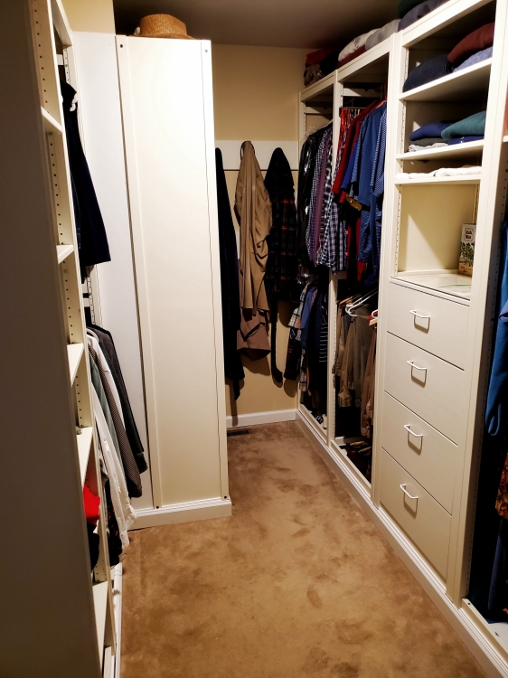 Solid Wood White Closet